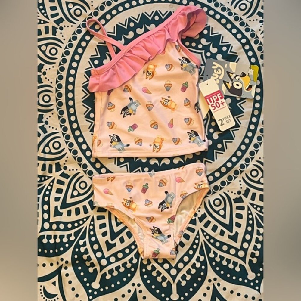 NWT BLUEY 12 months swimsuit ice cream bingo bikini